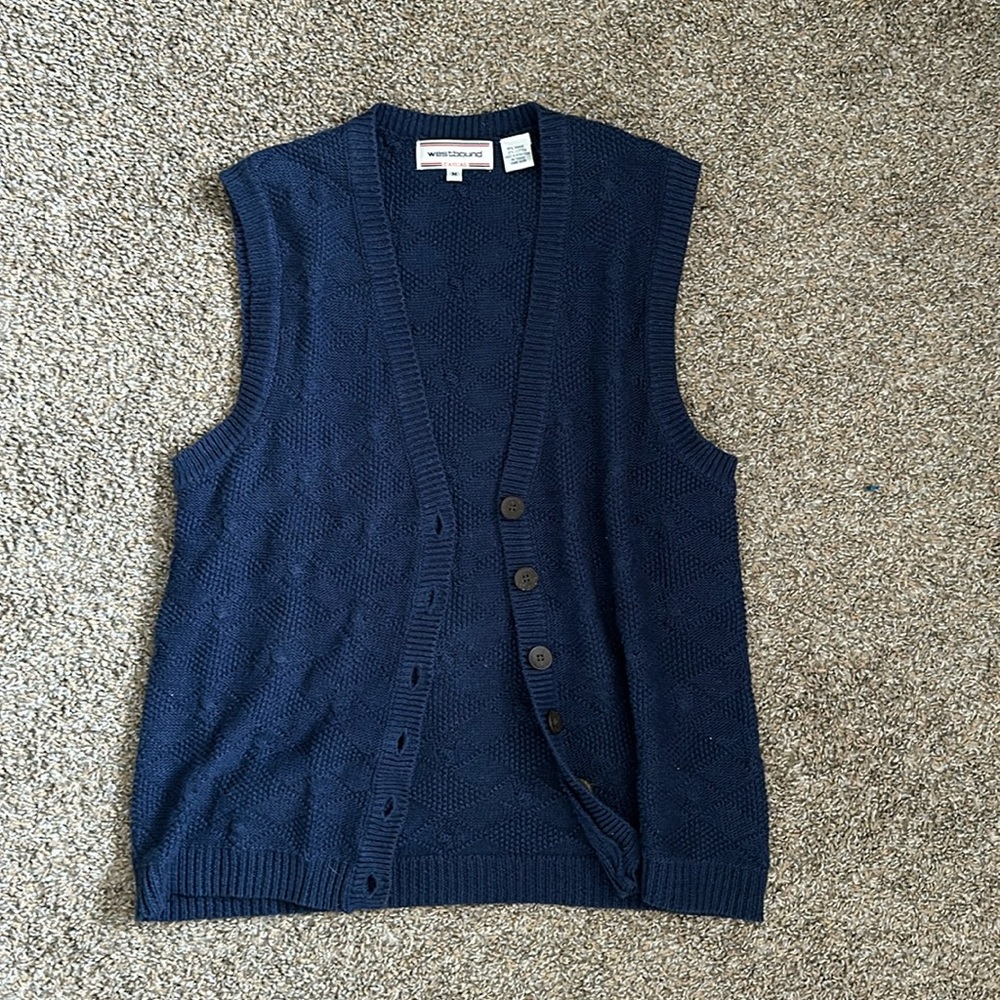 WESTBOUND CASUAL SWEATER VEST SIZE M